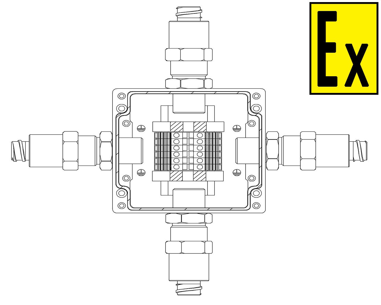 Коробка коммутационная взрывозащищенная КВМК 603