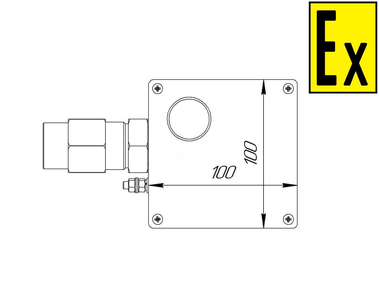 Коробка коммутационная взрывозащищенная для греющего кабеля КВМК ГК 104