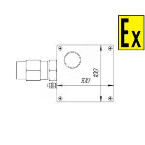 Коробка коммутационная взрывозащищенная для греющего кабеля КВМК ГК 104
