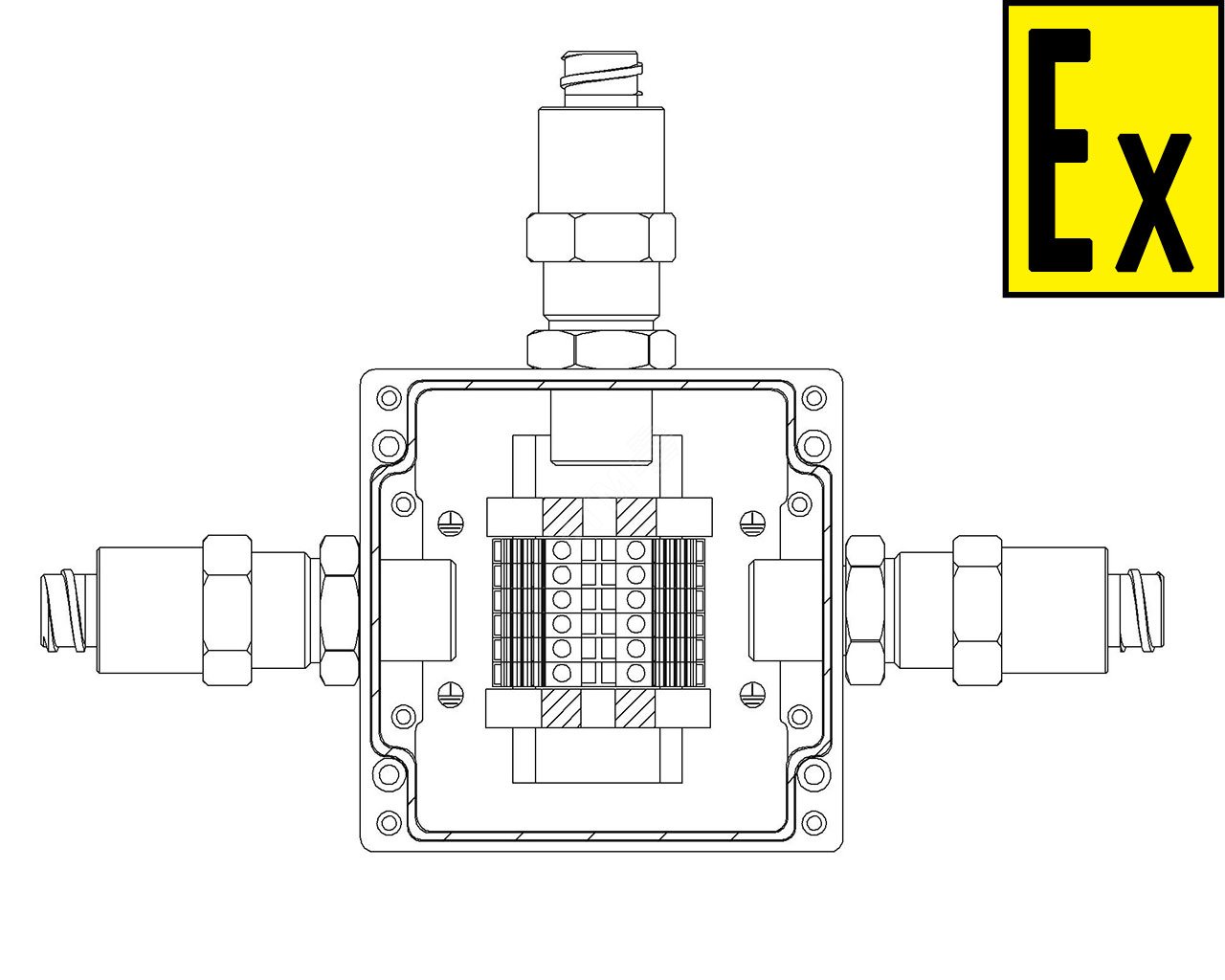 Коробка коммутационная взрывозащищенная КВМК 602