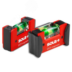 Уровень компактный магнитный GO! Magnetic, 1 глазок, точн. 0,75 мм/м