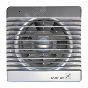 Вентилятор накладной Decor 200C Silver