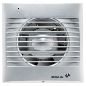 Вентилятор накладной Decor 100C Silver