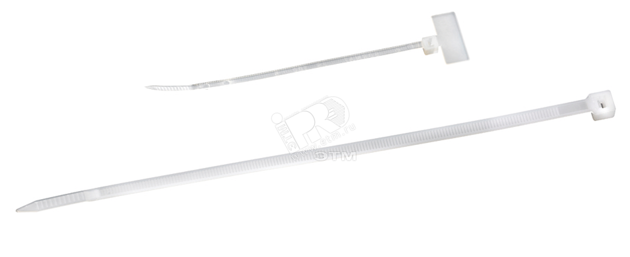 Ремешок-хомут JS+ 370х7.5 белый (100шт)