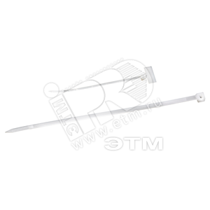 Ремешок-хомут JS+ 370х7.5 белый (100шт)