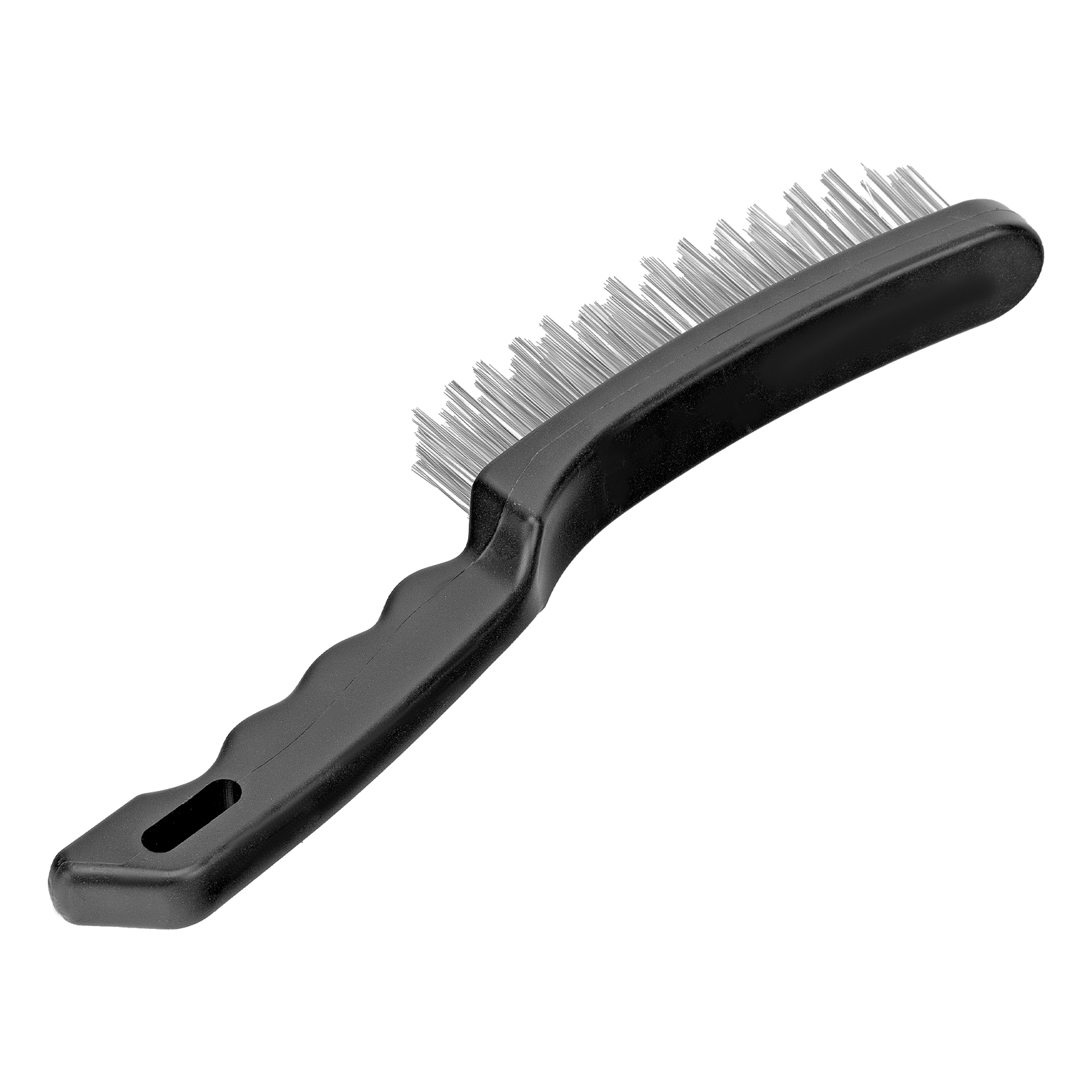 Щетка четырехрядная металлическая с пластмассовой ручкой Sparta