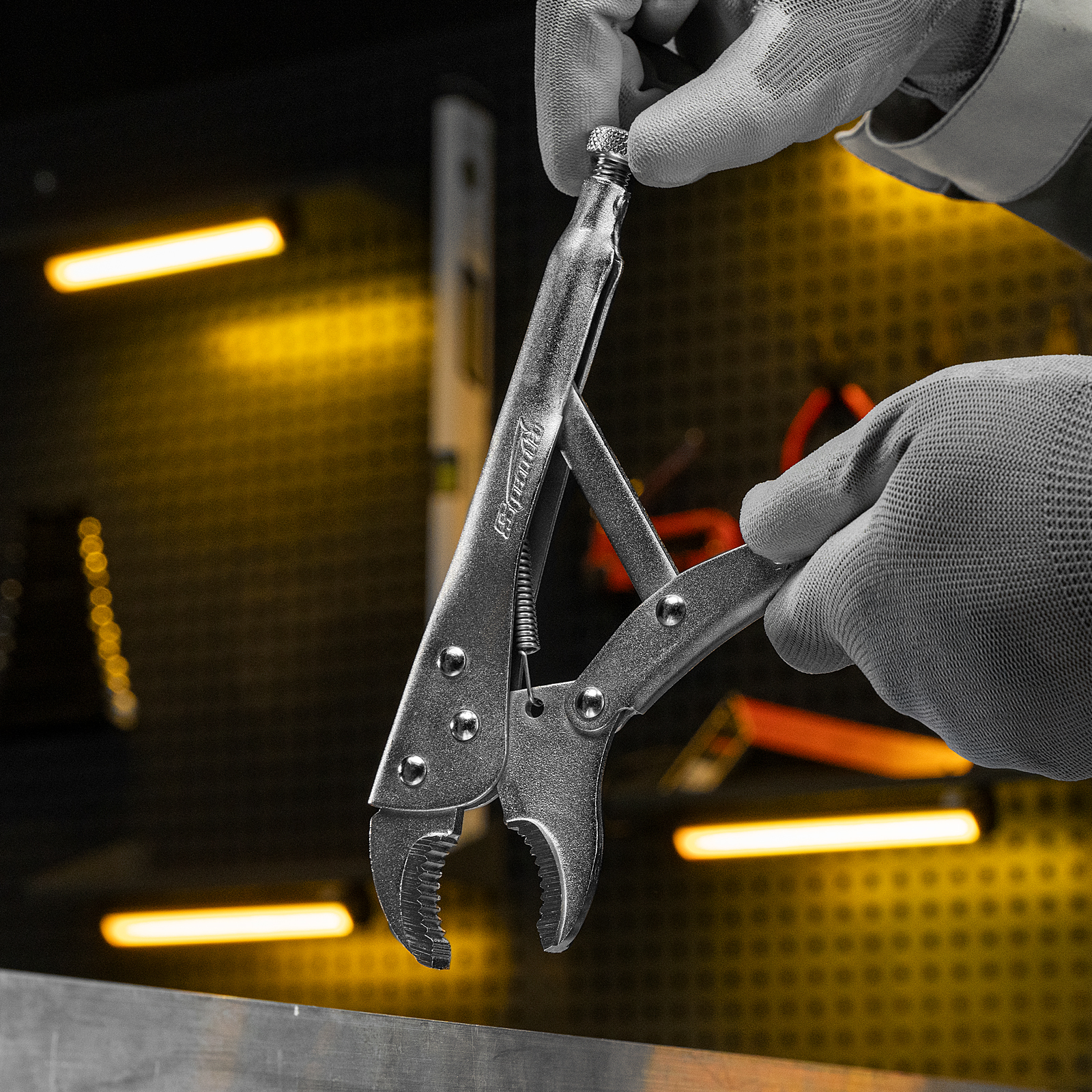 Зажим ручной, 250 мм, полукруглый захват Sparta