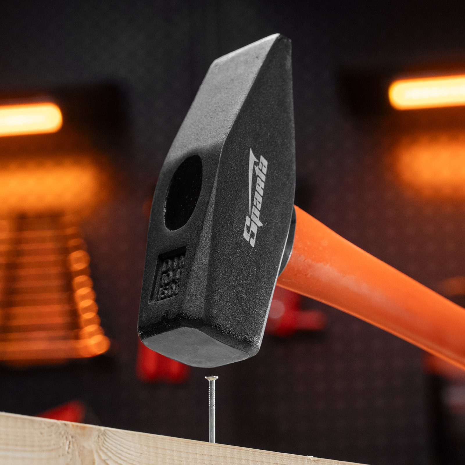 Молоток слесарный, 1500 г, фибергласовая обрезиненная рукоятка Sparta