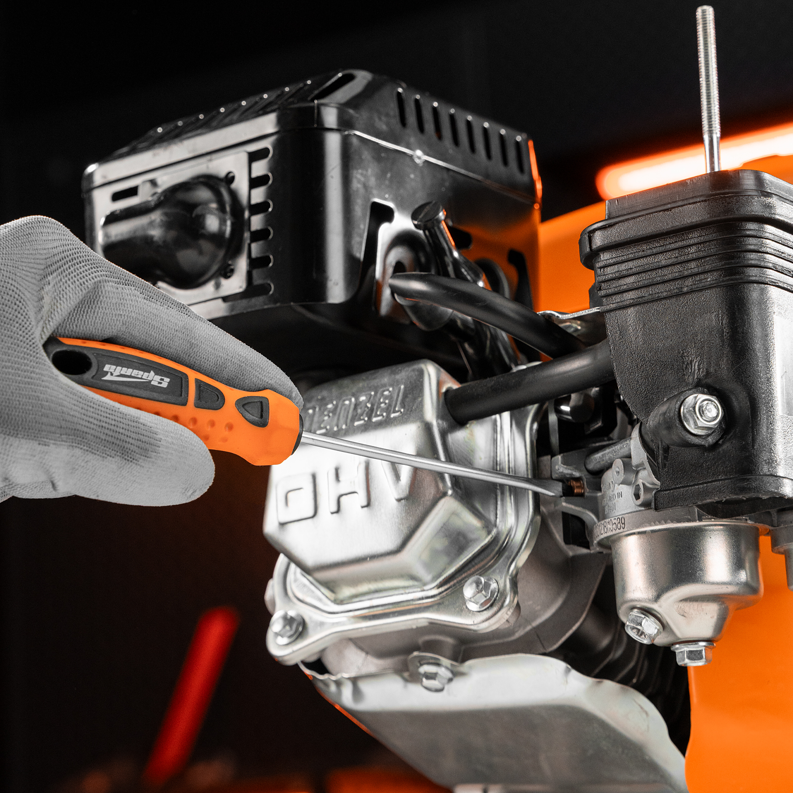 Отвертка "Point", SL5 х 100 мм, CrV, двухкомпонентная рукоятка Sparta