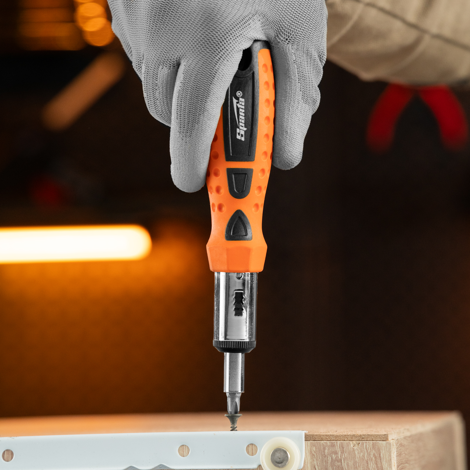 Отвертка реверсивная, биты, головки торцевые, 14 шт, Sparta