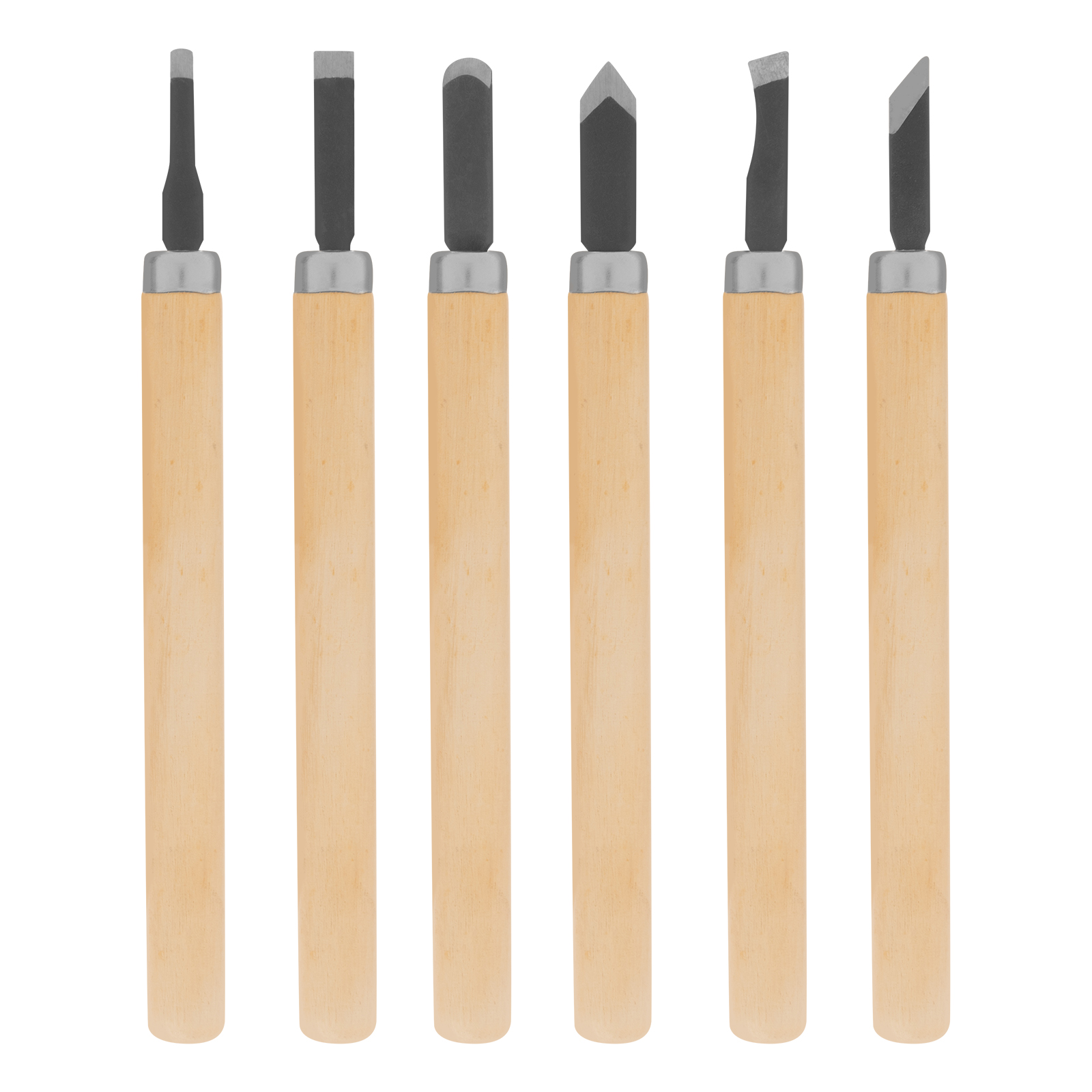 Набор резцов по дереву, 6 шт, Sparta