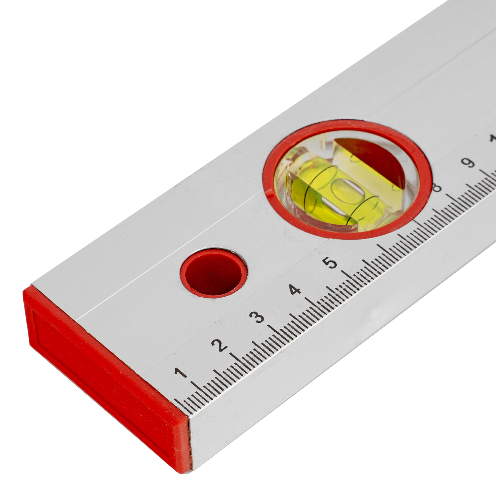 Уровень алюминиевый, 600 мм, 3 глазка, линейка Sparta