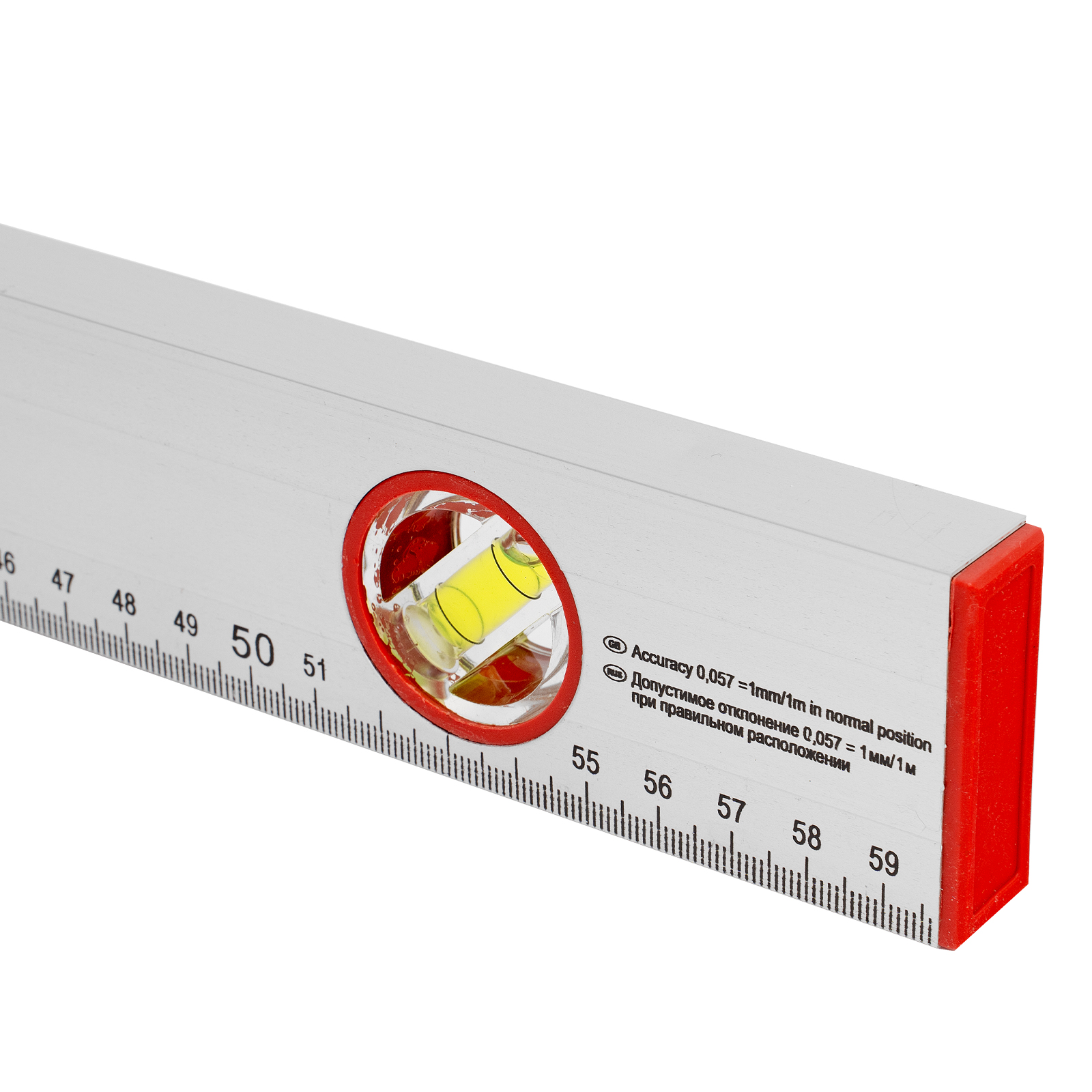 Уровень алюминиевый, 600 мм, 3 глазка, линейка Sparta