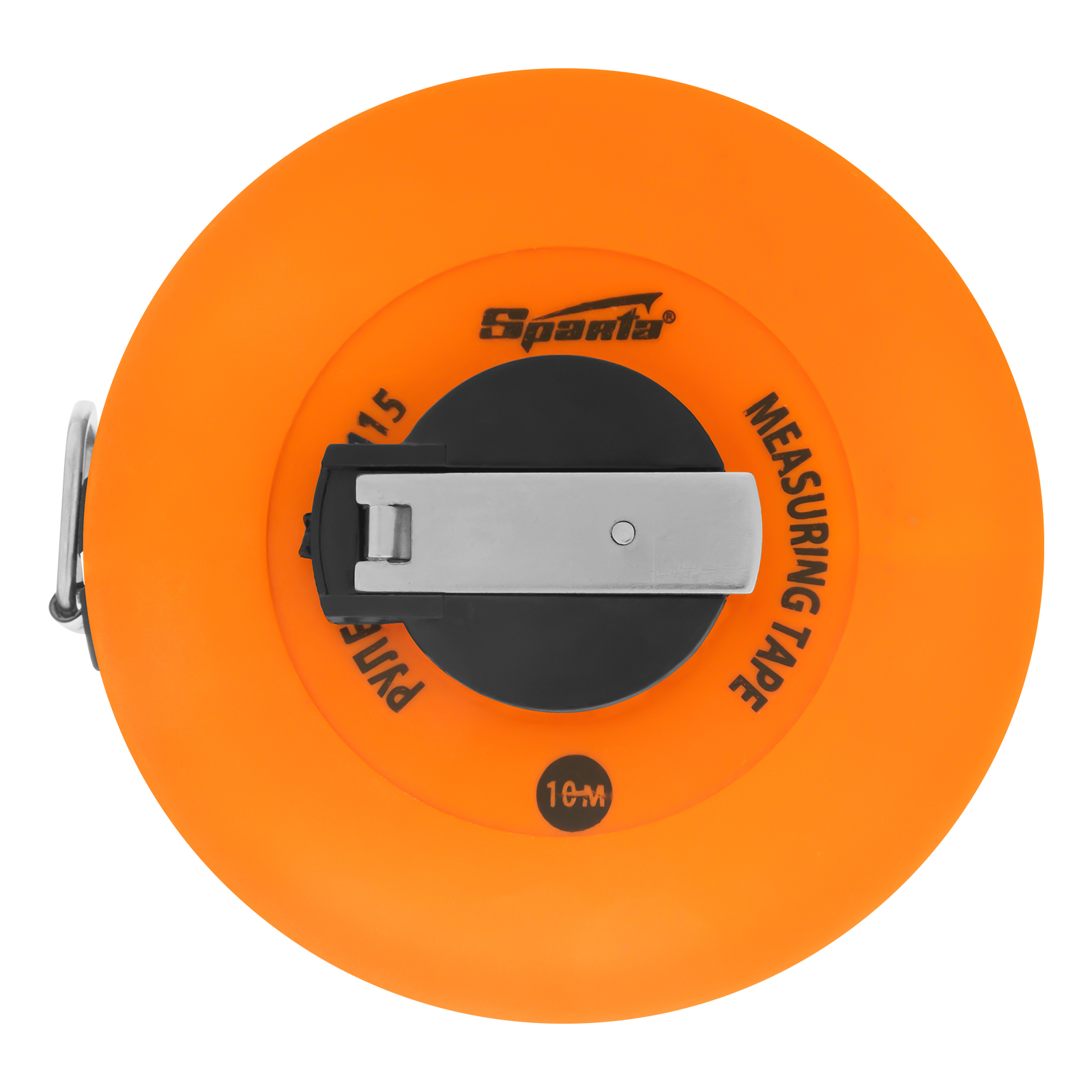 Рулетка геодезическая, 10 м х 12,5 мм, лента ПВХ, закрытый круглый корпус Sparta
