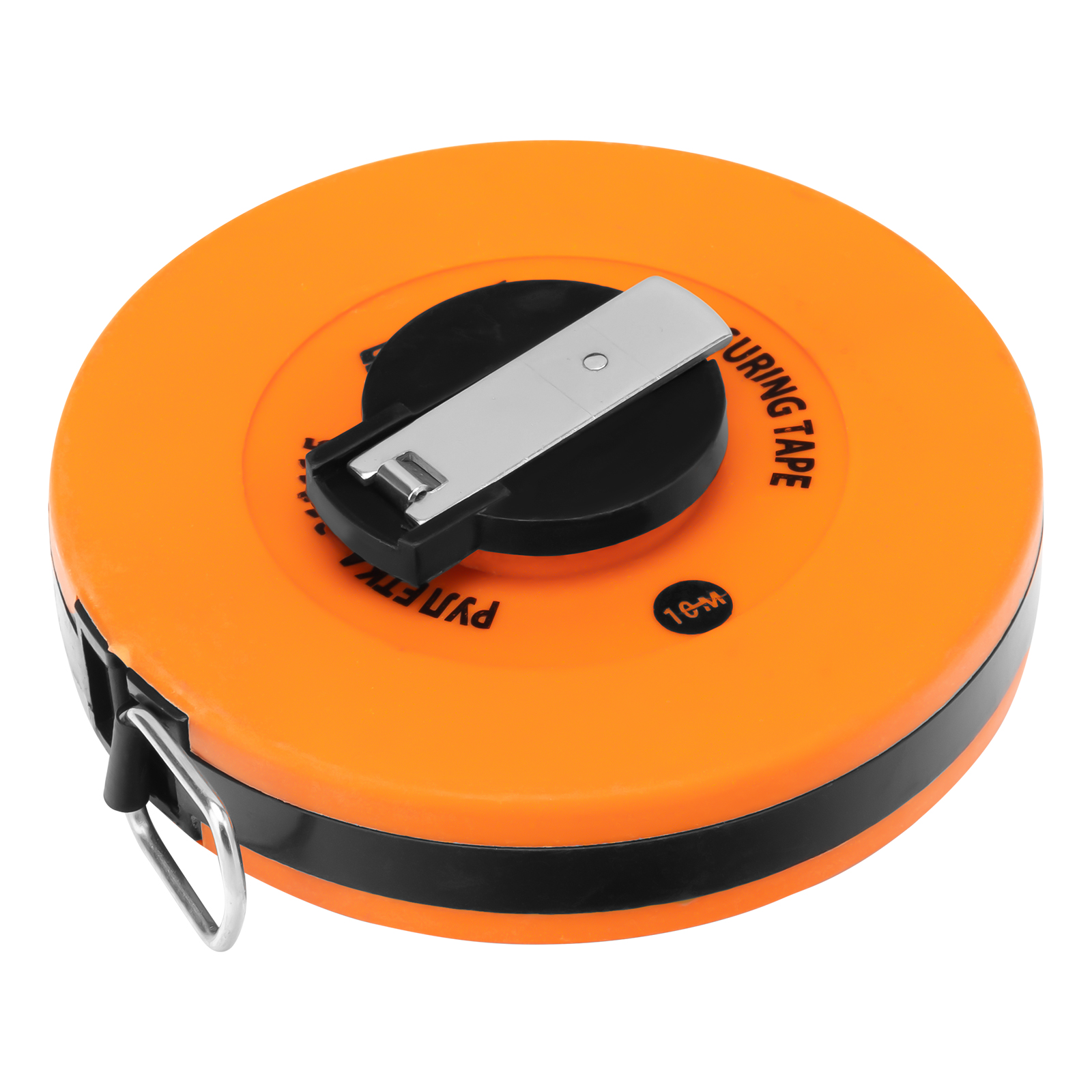 Рулетка геодезическая, 10 м х 12,5 мм, лента ПВХ, закрытый круглый корпус Sparta