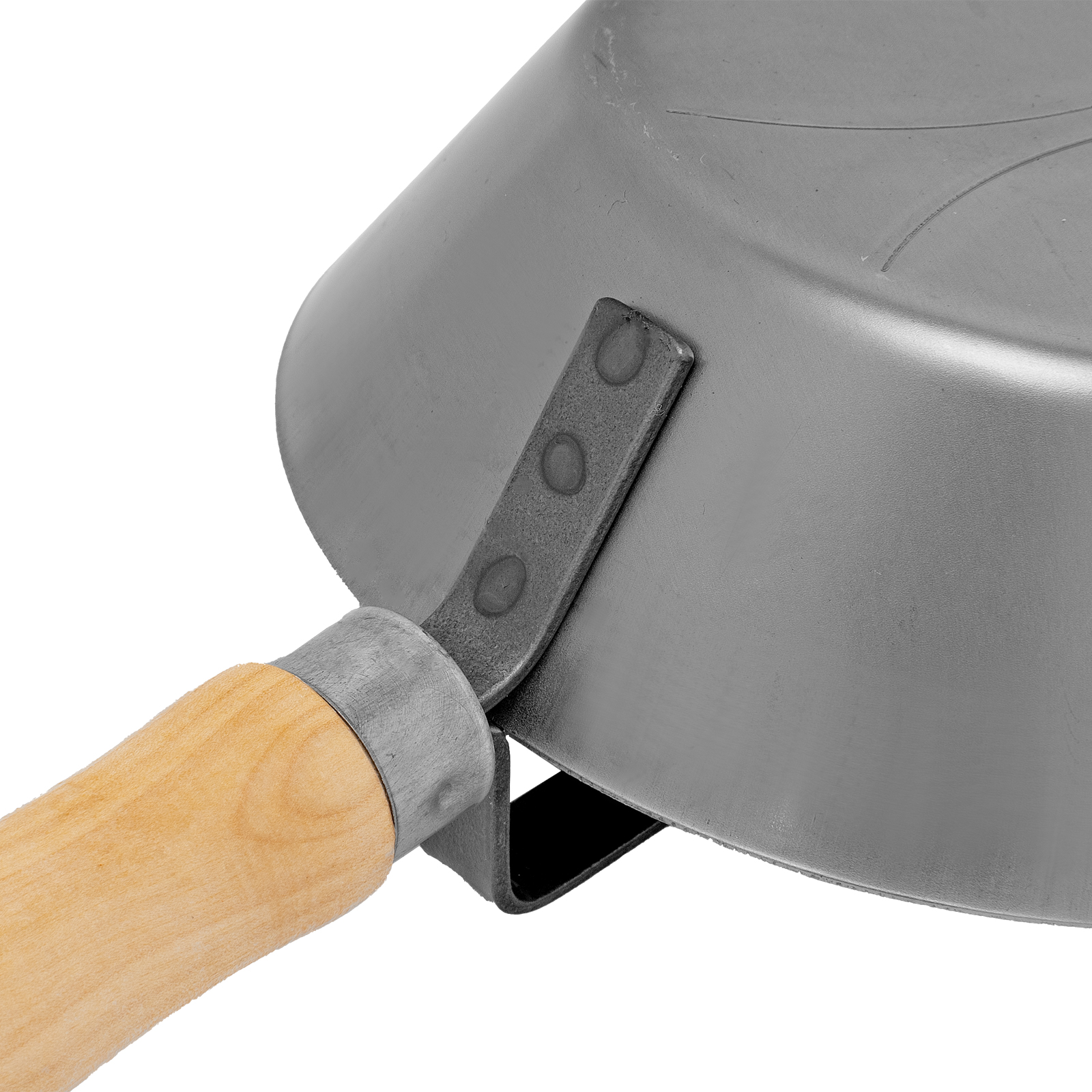 Ковш стальной штатурный, деревянная ручка Sparta