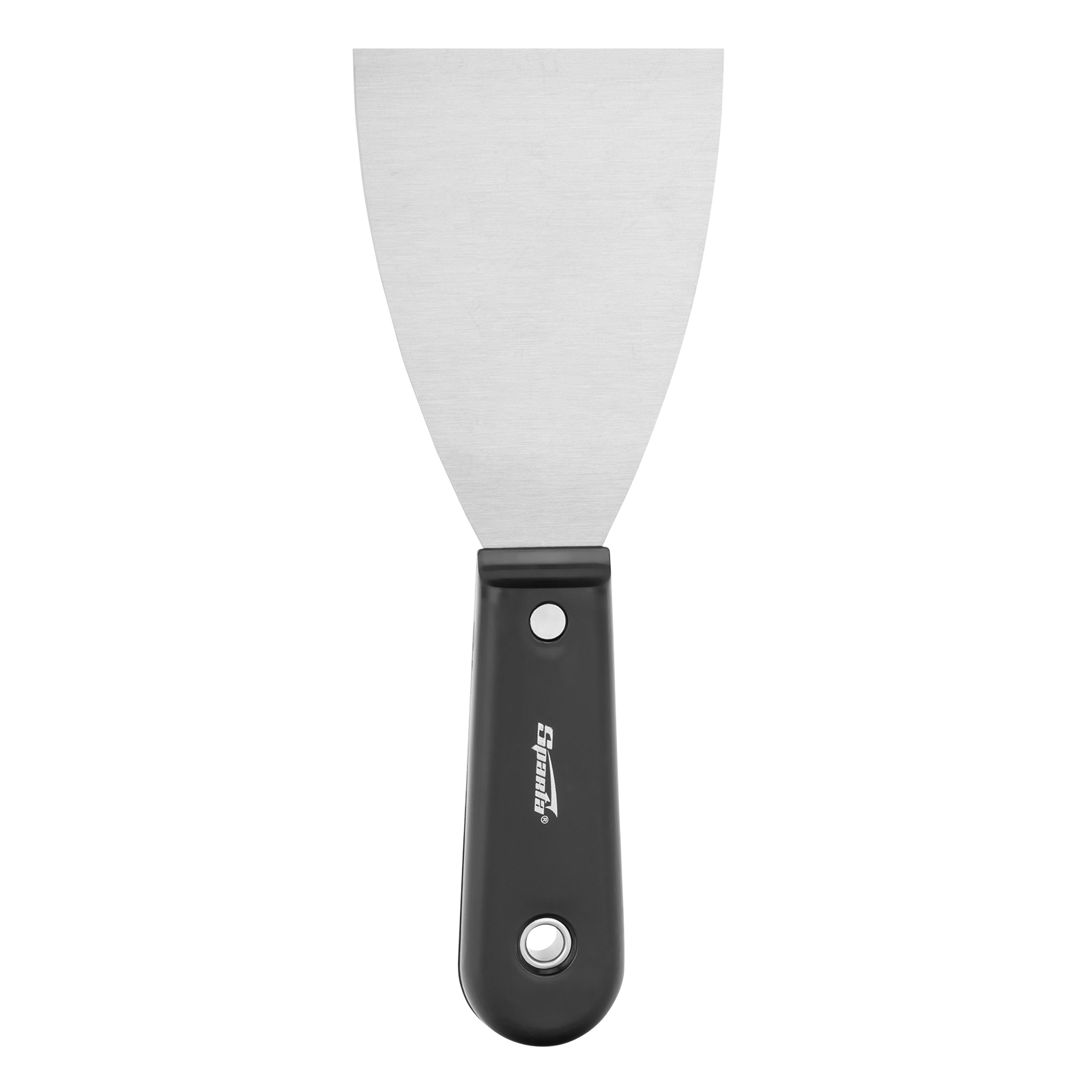 Шпательная лопатка стальная, 75 мм, полированная, пластмассовая ручка Sparta