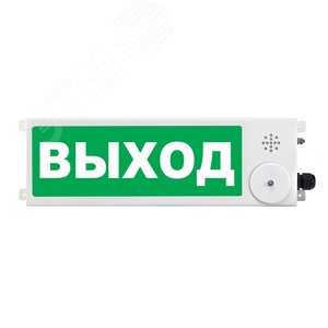 Оповещатель взрывозащищенный свето-звуковое табло ТСЗВ-Exm-М-Прометей, ''Выход'', З/Б, 12-36В