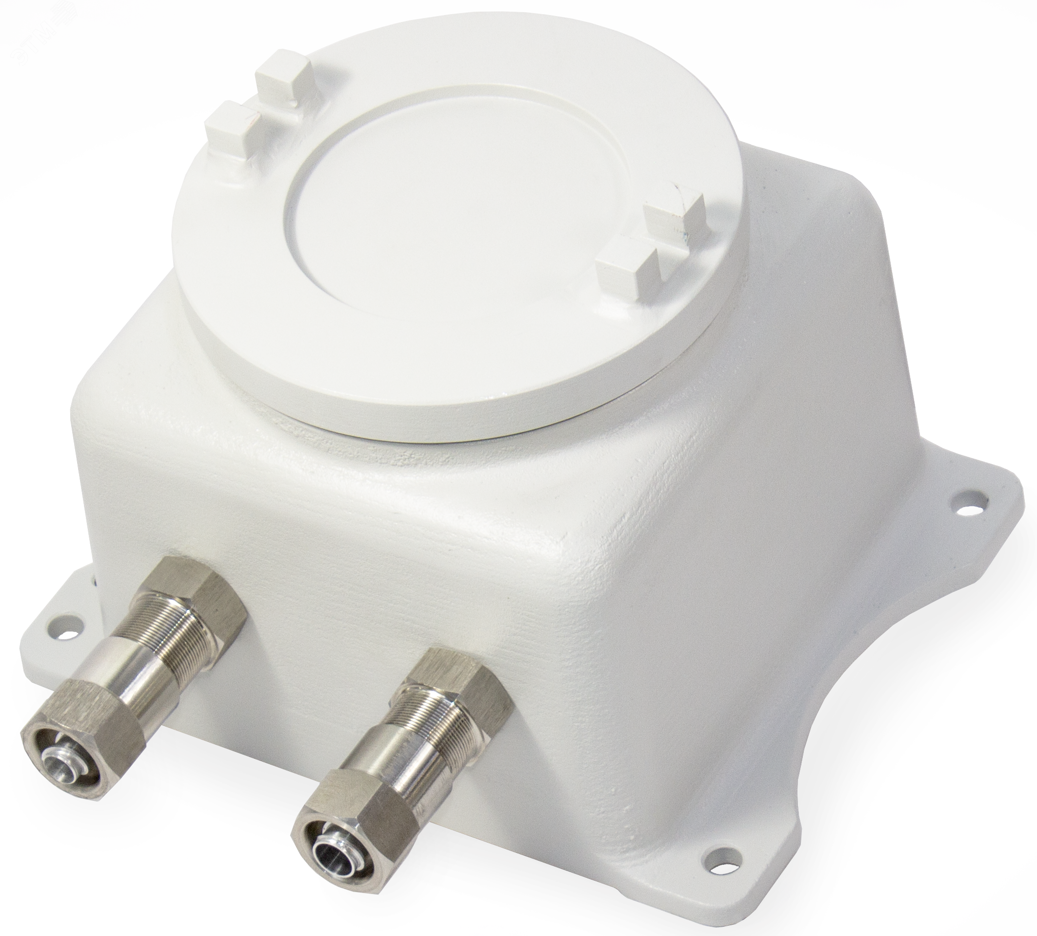 Коробка взрывозащищенная ККВ-EXD-А 173x173x155.   Имеет круглую крышку без смотрового окна