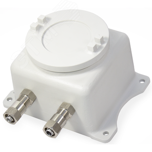 Коробка взрывозащищенная ККВ-EXD-А 173x173x155.   Имеет круглую крышку без смотрового окна