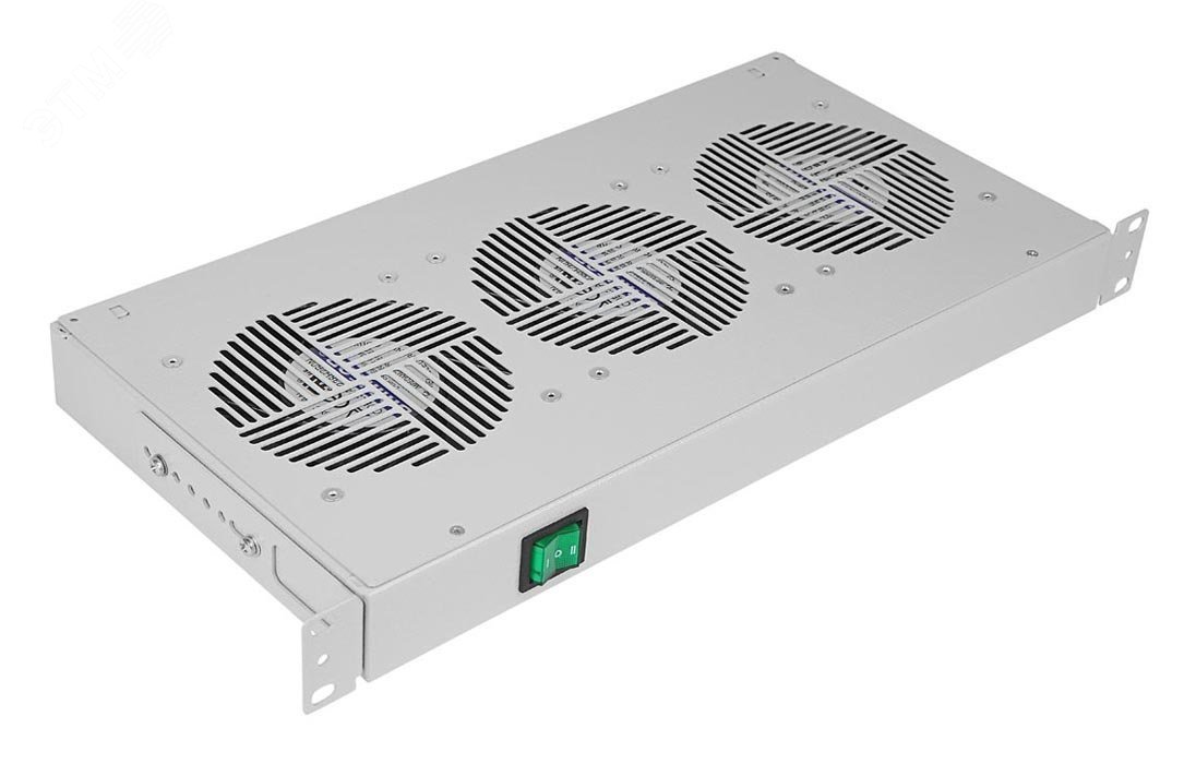 Модуль вентиляторный 3 вентилятора с термодатчиком 35С со шнуром