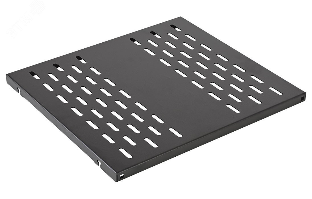 Полка стационарная перфорированная черный (750мм*490мм)