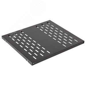 Полка стационарная перфорированная черный (550мм*490мм)