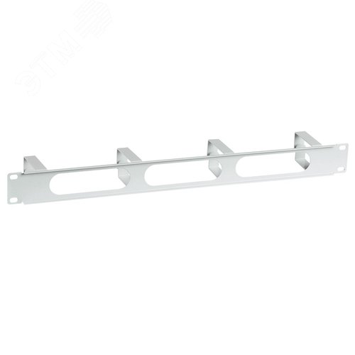 Органайзер кабельный горизонтальный с окнами 4 кольца 1U ОКО-19д-1U