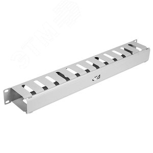 Органайзер кабельный горизонтальный с крышкой ОКГК-19д-1U