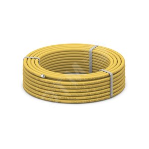 Труба гофр. из нерж.стали SS304 20A, отожженная в оболочке желтая, 30м