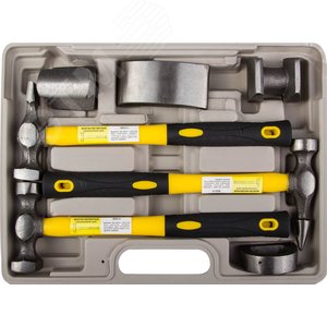 STAYER MaxFlat, 7 шт, набор рихтовочных молотков и правок (20322-H7)