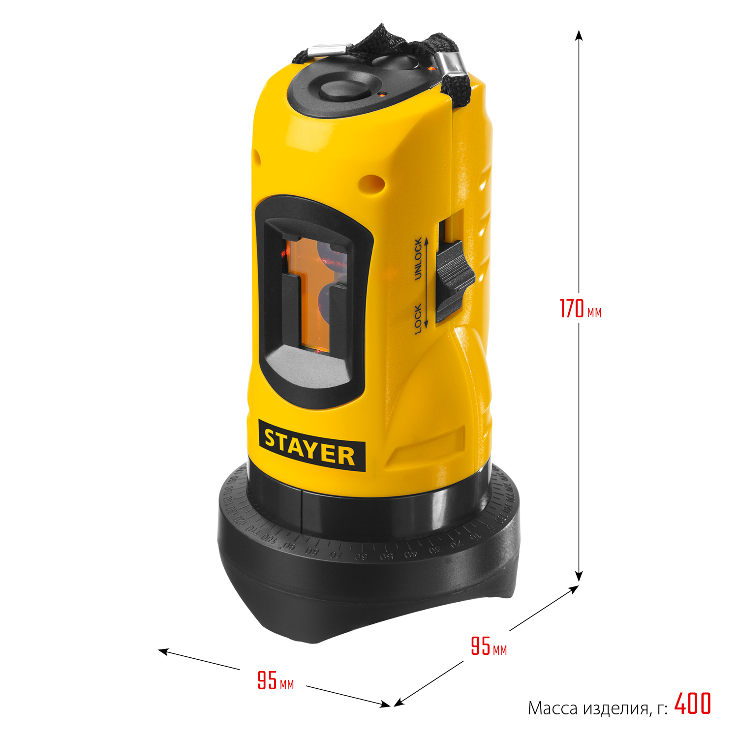 STAYER 10 м, лазерный нивелир, Professional (34960)