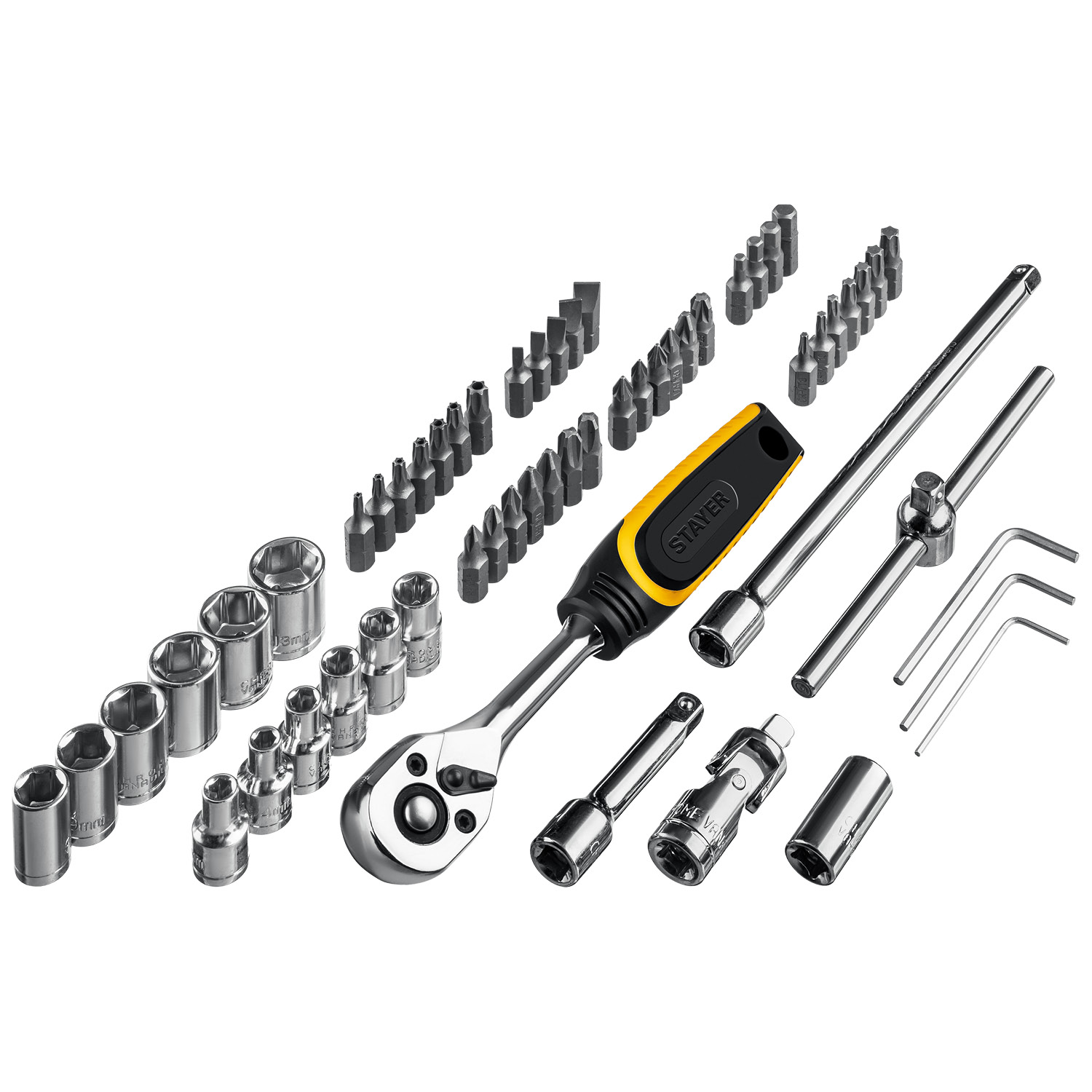 STAYER Auto 57, 57 шт, универсальный набор инструмента (27760-H57)