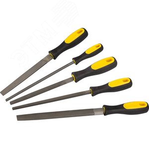 STAYER 200 мм, 5 предм., набор напильников, Professional (1682-20-H5)