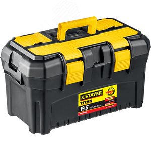 STAYER TITAN-19, 490 x 290 x 270 мм, (19″), пластиковый ящик для инструментов (38016-19)
