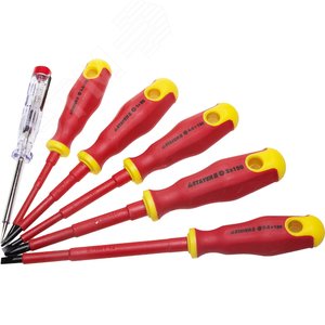 STAYER Electro, 6 предм., набор диэлектрических отверток, Professional (25145-H6)