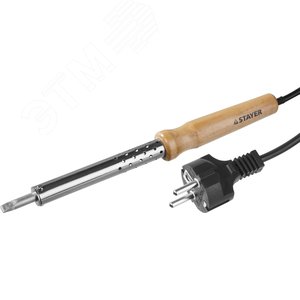 STAYER MAXTerm, 100 Вт, клин, электропаяльник с деревянной рукояткой (55310-100)