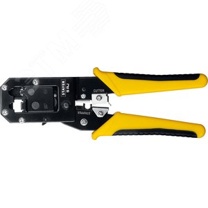 STAYER S-RJ, (RJ45, RJ11, RJ12), универсальный кримпер, Professional (22652)