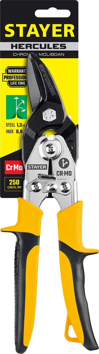 STAYER Hercules, 250 мм, правые ножницы по металлу, Professional (2321)
