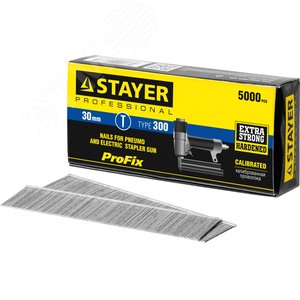 STAYER тип 18GA (47/300/F), 30 мм, 5000 шт, гвозди для нейлера, Professional (31530-30)