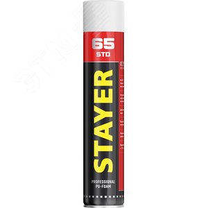 STAYER STD 65, 750 мл, адаптерная, выход до 65 л, монтажная пена, Professional (41134)