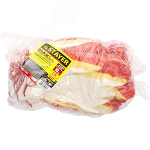 STAYER EXPERT-2, L-XL, х/б перчатки с двойным латексным обливом, повышенная износостойкость, 10 пар (11409-H10)