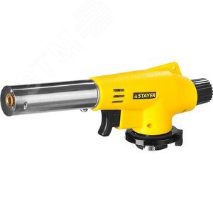 STAYER MaxTerm MG200, 1300°C, газовая горелка с пьезоподжигом на баллон с цанговым соединением (55584)