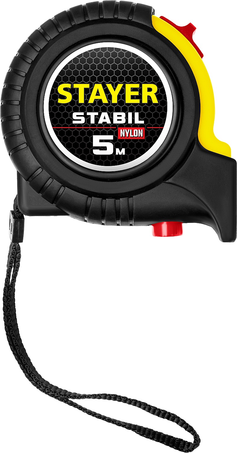 STAYER Stabil, 5 м х 25 мм, рулетка, Professional (34131-05-25)