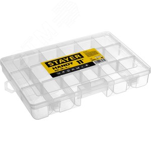 STAYER HANDY-11, 292 x 180 x 40 мм, (11″), пластиковый органайзер с 18 ячейками (38051-11)