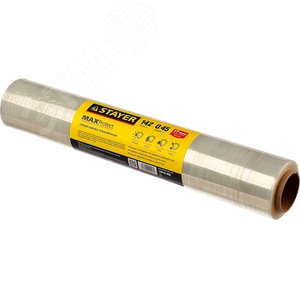 STAYER MaxProtect, 142 м х 450 мм, 17 мкм, УФ стойкая, ручная, упаковочная стрейч-пленка (12610-450)
