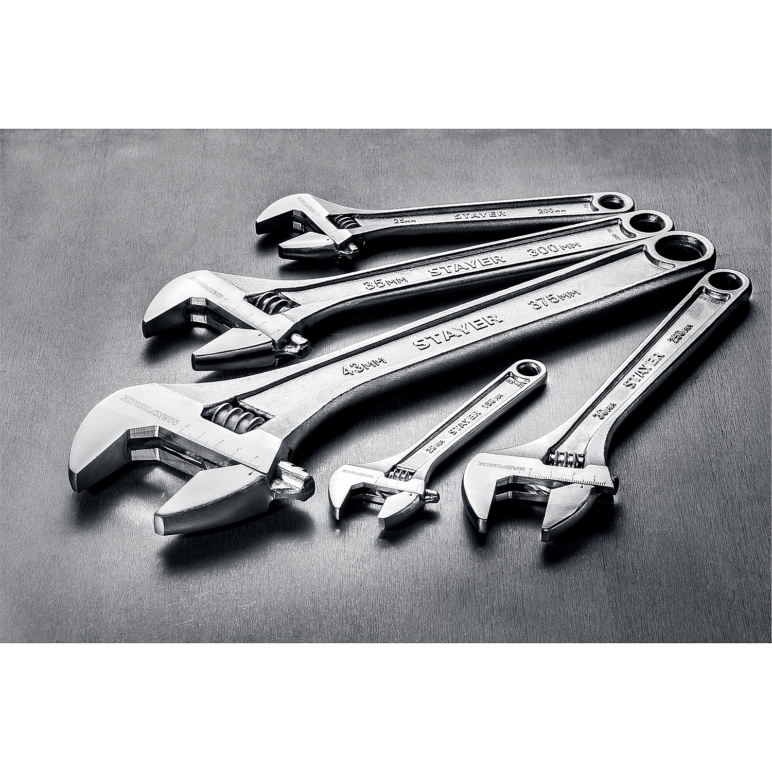 STAYER MAXFORCE, 150/20 мм, разводной ключ (2725-15)