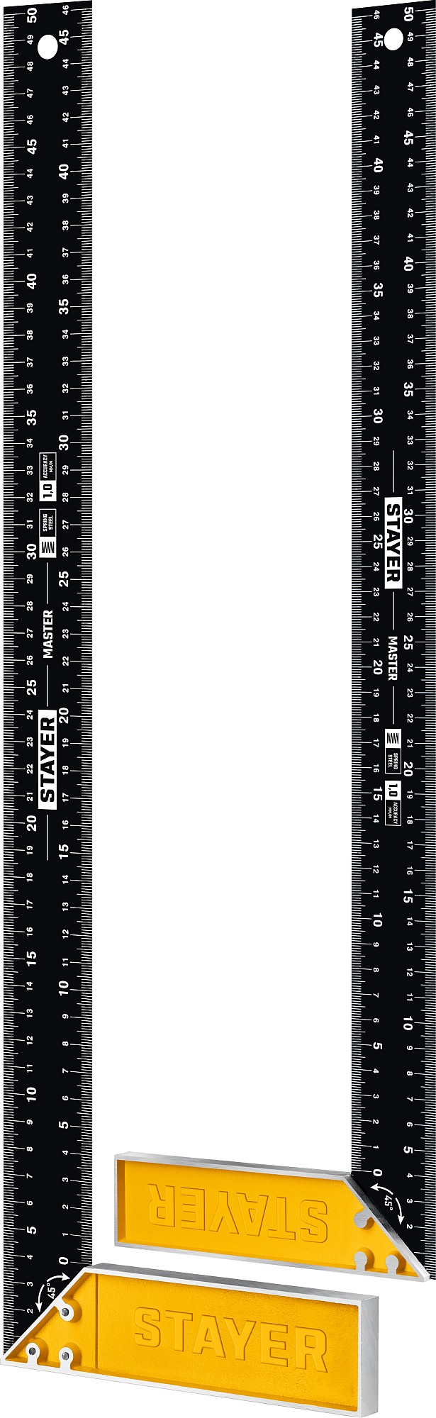 STAYER 500 мм, столярный угольник со стальным полотном (3430-50)