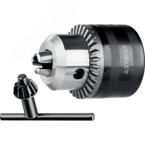 STAYER 10 мм, 1/2″, ударный сверлильный патрон с ключом для дрели, Professional (29055-10-1/2)