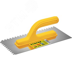 STAYER 130 х 270 мм, зуб 6 х 6 мм, штукатурная гладилка (08012-06)